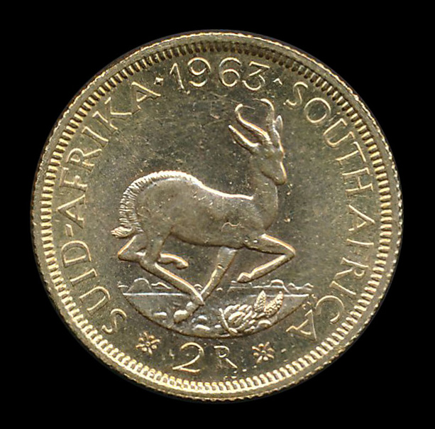 afrika goud 1963 2 rand