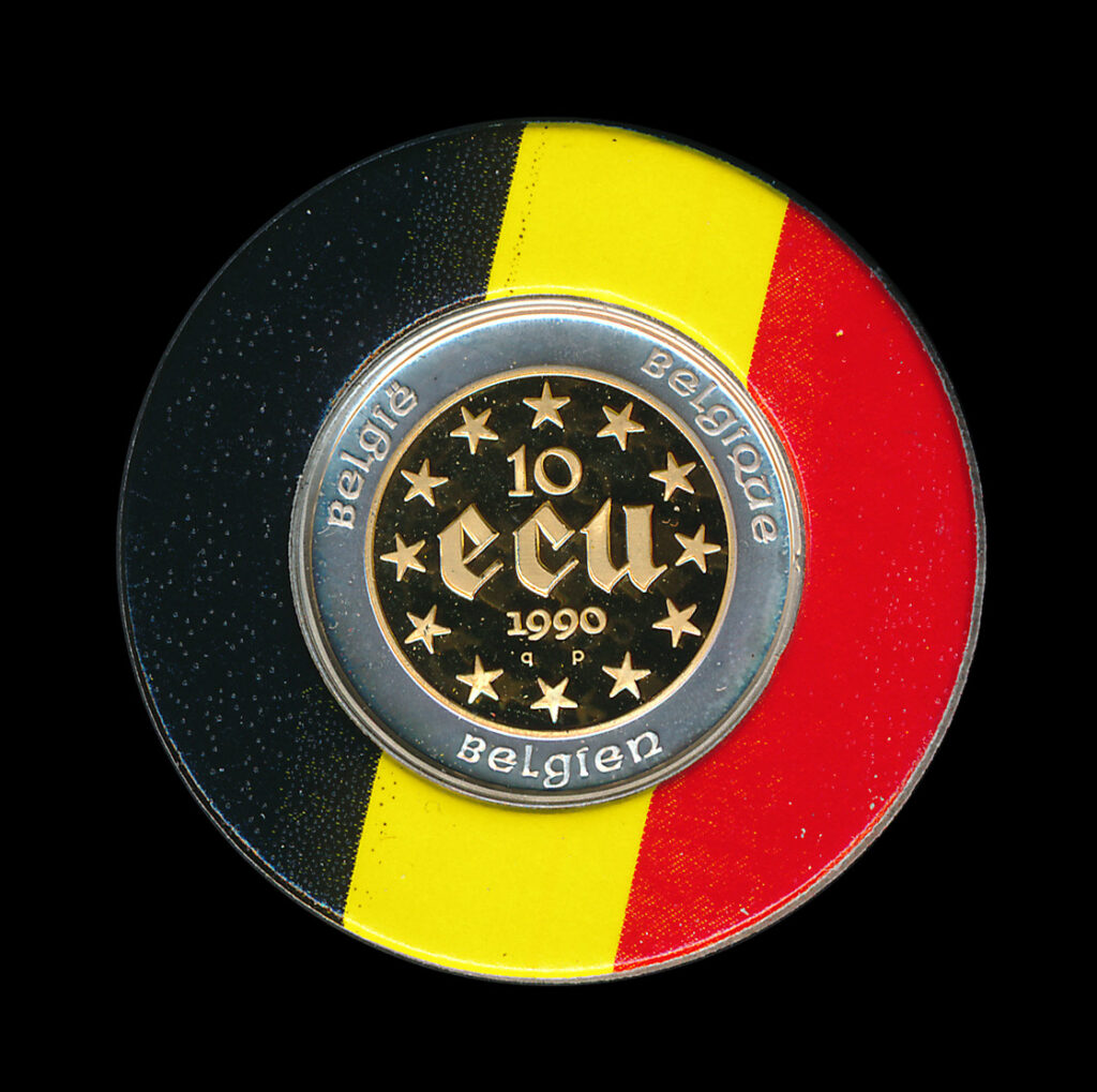 belgie goud 100 euro ecu 1990