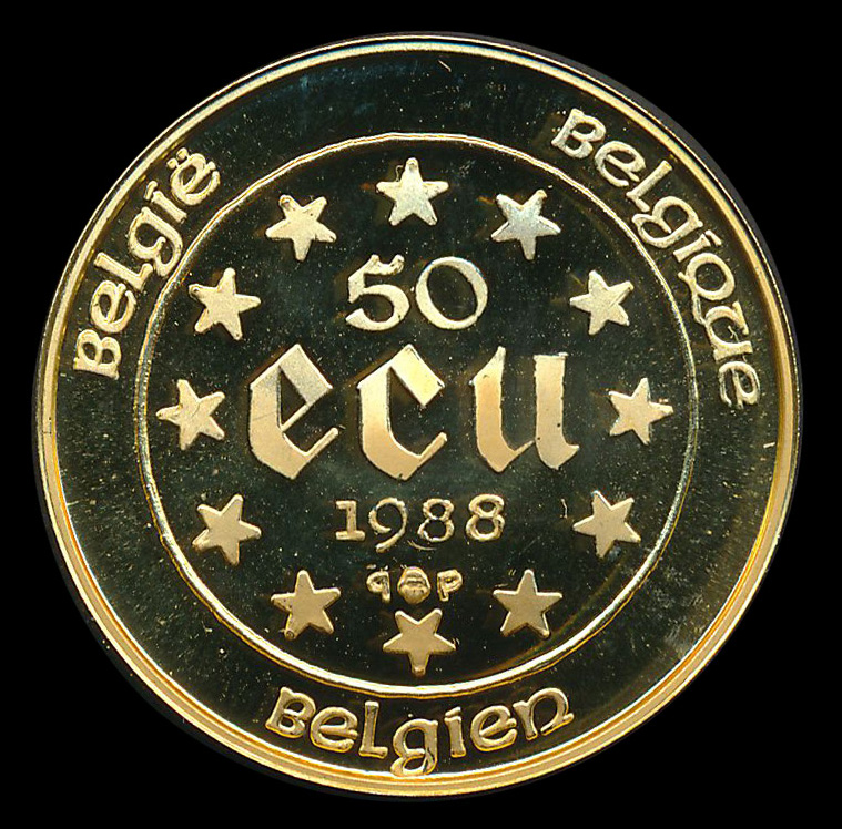 belgie goud 50 ecu 1988