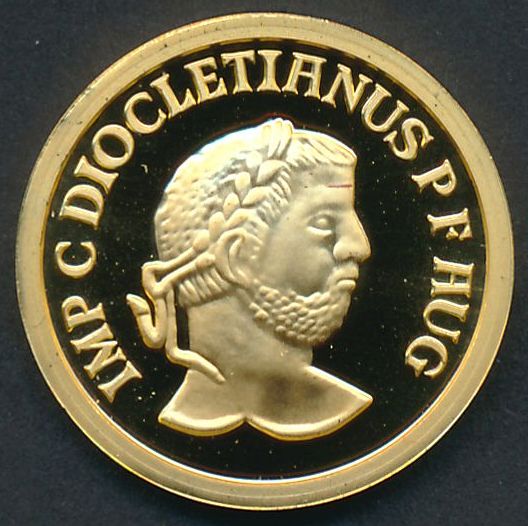 Belgie goud 25 ecu Diocletianus