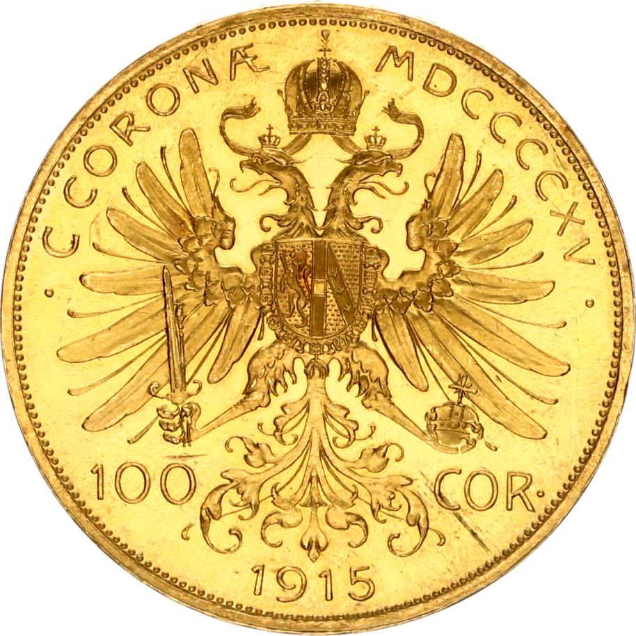 100 corona 1915 goud oostenrijk